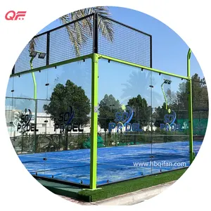 Qatar Padel Club Hot Sale Outdoor Indoor Panoramic Paddle Tennis Field Court