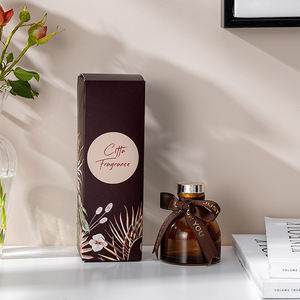 Simple Champagne Brunch Nouvelle Arrivée 50ml En Gros De Haute Qualité Écologique Mat Bouteille En Verre Diffuseur De Roseau - Product Image 5