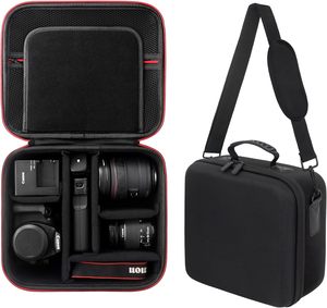 Étui pour appareil photo pour Canon EOS Rebel T7/T100/R50 <span class=keywords><strong>Mark</strong></span> II/R7/R8/90D <span class=keywords><strong>Mark</strong></span> IV, compatible avec <span class=keywords><strong>Sony</strong></span>, Nikon, contient un objectif et un trépied avec des séparateurs réglables - Product Image 6