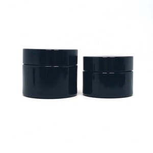 Pot de stockage en verre UV violet foncé noir hermétique de 500 ml, 16 oz, 8 oz, 250 ml avec couvercle à vis, personnalisable en gros - Product Image 3