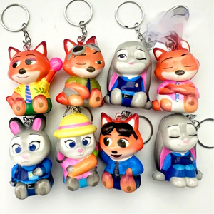 Muñecos de la serie Zootopia, llavero de EVA y PU, colgante antiestrés de rebote lento, superventas transfronterizo para jóvenes - Product Image 1