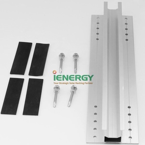 Sistema de montaje Solar para techo, solución de carriles cortos, instalación de estaño/azulejo, nuevo diseño - Product Image 2
