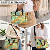 Sac à dos convertible moderne en polyester brodé pour ordinateur portable, motif hawaïen, idéal pour le matelassage et la broderie