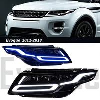 DBH pour les modèles Land Rover Range Rover Evoque 2012-2018 avec les phares LED à quatre lentilles modifiés, une touche de lumière bleue