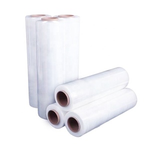 Nueva Película Estirable de Material Prima 100% LLDPE PE, Rollo de Plástico Suave para Envolver Palés, Embalaje de 50 cm de Ancho y 300 m de Largo, Resistente a la Humedad - Product Image 2