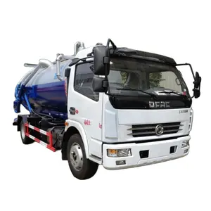 Dongfeng dfac 6000 litre kanalizasyon vidanjörü kamyon 4x2 8cbm fecal vakum pompası kamyon