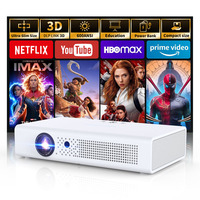 Projecteur OEM personnalisé, fabrication en usine, puce DMD TI de 0,45 pouce, diffusion d'écran sans fil 3D, mini projecteur intelligent, OEM ODM, vente en gros B2B