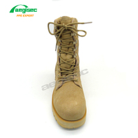 Bottes tactiques de sécurité pour hommes AEGISEC en cuir suédé, avec semelle intermédiaire anti-perforation