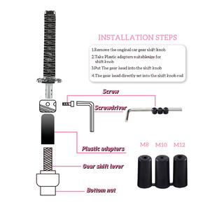 サムライソードギアシフトノブカタナカーシフトノブ20/25/30cmユニバーサルギアスティックノブブラック + シルバーカラーカーアクセサリー - Product Image 2