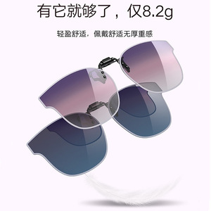 Clip On Sunglasses Gm Style Metal <b>Frame</b> TAC Lens UV400 Polarized Unisex Lightweight Flip Up Design - Product Image 3