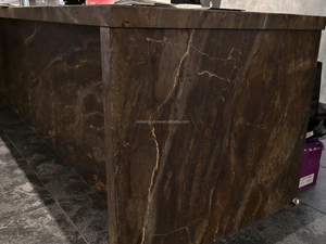 Grandes dalles de quartzite cuir de bronzite naturelle du Brésil, granit brun Cabernet, pour comptoirs modernes sur mesure, îlots, tables et dessus de vanité - Product Image 1