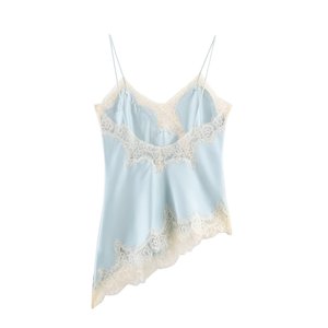 PB&ZA Mujer 2026 Serie <span class=keywords><strong>de</strong></span> Moda <span class=keywords><strong>de</strong></span> Verano: Tops sin Espalda Estilo Lencería con <span class=keywords><strong>Encaje</strong></span>, Camisolas Vintage Chic para Mujer - Product Image 3