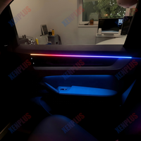 Xenplus - Tiras de Luces LED de Neón para el Interior del Vehículo, Versión Mejorada con 23 LED, para el Tablero y las Puertas, para Porsche Cayenne 2024