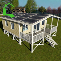 Maison conteneur extensible 20ft 40ft entièrement équipée de meubles, système d'énergie solaire, maison portable 2 3 4 chambres, vie moderne