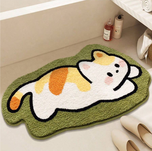 Tùy chỉnh kích thước xù xì Fluffy sợi nhỏ 3D dễ thương tắm Thảm nước thấm phim hoạt hình chần tắm chân mat - Product Image 1