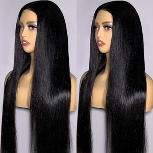 13x4 HD capelli brasiliani capelli lisci trasparenti parrucca frontale 4x4 pizzo per le donne nere per lo svizzero frontale capelli umani brasiliani - Product Image 5