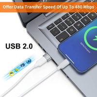 Premium on Stocks USB-C Female to USB2.0 a Male Charger Converter Adapter untuk Ponsel, Pad, dan Smart Watch