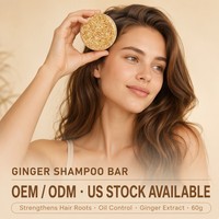 Sabun Sampo Jahe Herbal Alami, Menguatkan Akar, Mengontrol Minyak, Rempah Jahe untuk Rambut Halus dan Rapuh, Grosir