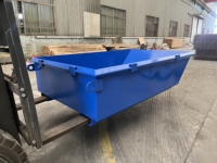 Conteneur à déchets en acier renforcé personnalisable pour les débris de construction et les déchets de recyclage, conteneur à ferraille pour centre de recyclage