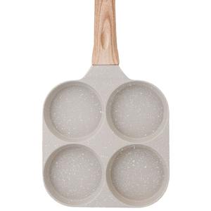 Poêle à œufs transfrontalière en pierre Maifan, 4 trous, antiadhésive, pour hamburgers, mini-poêle, compatible induction, pour petit-déjeuner - Product Image 2
