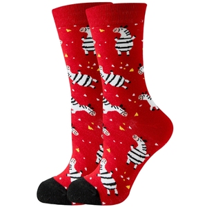Chaussettes fantaisie amusantes et mignonnes en gros, motifs animaux et aliments, personnalisées, colorées, en coton, OEM, unisexes, confortables et joyeuses - Product Image 5