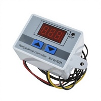 Controlador de Temperatura Digital LED, Termostato Microcomputarizado, Sonda Impermeable NTC 10K, 10A, -50-110, para Incubadora y Refrigerador