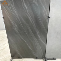 Revêtement de sol en pierre frittée de luxe, carrelage personnalisé antidérapant, dalle de roche, finition mate, panneaux en porcelaine, garantie 5 ans