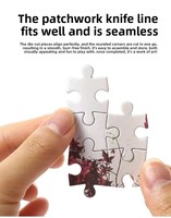 Puzzle éducatif pour enfants, 100 pièces, recyclable, en carton blanc/bleu, avec motifs de dessins animés haute définition, très vendu
