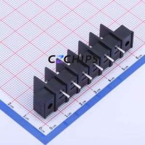 KF25SM-7.62-6P Barrier Terminal Block Through hole Component (THT),P=7.62mm Connector Two Sides 7.62mm 1x6P Straight Pin - Product Image 2