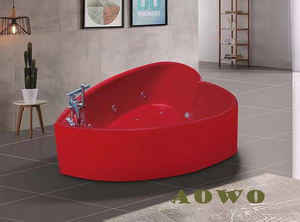Vasca Idromassaggio a Forma di Cuore AOWO, Vasca da Bagno in Acrilico per Due Persone, Spa con Idromassaggio - Product Image 5