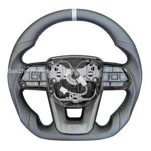 Volant en cuir cousu main compatible avec <span class=keywords><strong>toyota</strong></span> Hilux <span class=keywords><strong>Gr</strong></span> Fortuner camry Supra MK5 A90 79 Series <span class=keywords><strong>corolla</strong></span> GT 86 Lc300 - Product Image 1
