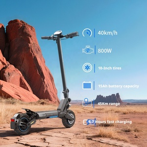 Scooter Todoterreno de 800W con un Solo Motor, Marco de Aluminio, Plegable, Scooter Eléctrico para Adultos - Product Image 3