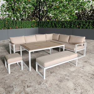 Set di <span class=keywords><strong>mobili</strong></span> <span class=keywords><strong>da</strong></span> <span class=keywords><strong>giardino</strong></span> <span class=keywords><strong>in</strong></span> <span class=keywords><strong>metallo</strong></span> divano <span class=keywords><strong>da</strong></span> esterno di lusso divano componibile angolo divano <span class=keywords><strong>da</strong></span> esterno tavolo <span class=keywords><strong>da</strong></span> pranzo <span class=keywords><strong>mobili</strong></span> <span class=keywords><strong>da</strong></span> <span class=keywords><strong>giardino</strong></span> - Product Image 6