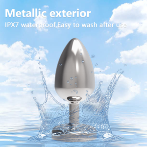 Paar-Analplug Sexspielzeug Intimes Metall Edelstahl Analplug <span class=keywords><strong>Dildo</strong></span> Vibrator Glatte Oberfläche Analplug - Product Image 3