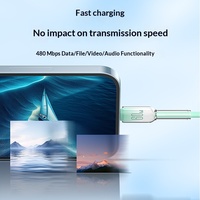 Câble de données Type-C en nylon tressé, charge rapide 60W, iPhone 16, PD 30W, conducteur en cuivre pur, blindage en feuille