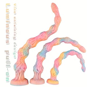 新色の多色性のある蔓型アナルビーズとプラグマッサージスティック、シリコン製大人用セックストイ（Xingse製） - Product Image 1