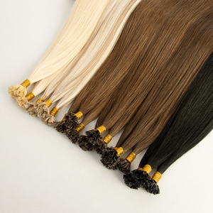 Extensions de <span class=keywords><strong>cheveux</strong></span> humains Remy alignés avec les cuticules, pré-collés à <span class=keywords><strong>la</strong></span> kératine, pointe en U - Product Image 3