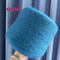 60 80 Mink Down Yarn Made in China Blue Label Animal Hair Super Puffy Angora Rabbit Hair Blended Yarn for Winter Sweater and Hat