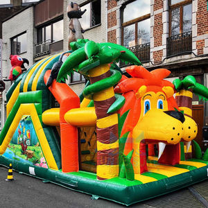 Château gonflable pour enfants, divertissement en plein air, saut, emplacement, chateaux gonflables, commercial, roi lion, course d'obstacles, château gonflable - Product Image 6