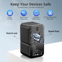 Chargeur rapide personnalisé d'usine Worldplug Port USB universel de type C adaptateur de voyage chargeur d'alimentation pour téléphone portable Macbook