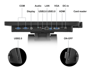 Hot Selling 15 Zoll Aluminium legierung Kapazitive Touch Terminal Registrier kasse <span class=keywords><strong>Pos</strong></span> System für den Einzelhandel - Product Image 6