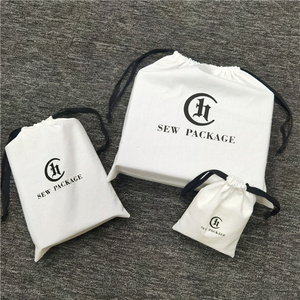 Custom Size Small Large Cotton <b>Dust</b> <b>Bag</b> Clothing Jewelry Packaging Muslin Canvas Cotton Drawstring Gift <b>Bag</b> Custom Logo - Product Image 6