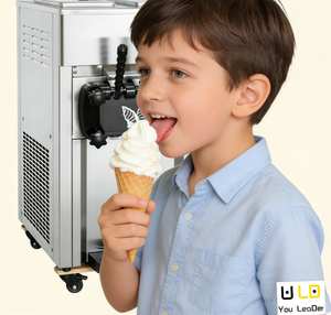 เครื่องทำไอศกรีมนุ่มเชิงพาณิชย์ LD - สแตนเลส สำหรับโรงแรม ผลิตไอศกรีมโฮมเมด คุณภาพดี คืนทุนได้ - Product Image 1