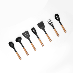 7 cái không dính thực phẩm an toàn <span class=keywords><strong>Nylon</strong></span> đồ dùng Pasta Turner muỗng lò nồi thìa dụng cụ nhà bếp phụ kiện nhà bếp bền vững Morden - Product Image 2