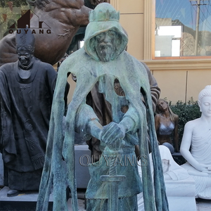 QUYANG Tượng Vua Arthur Vua Hiệp Sĩ Thời Trung Cổ Kích Thước Cuộc Sống Bằng Đồng Thau Thiết Kế Hiện Đại Ngoài Trời Có Thanh Kiếm - Product Image 3