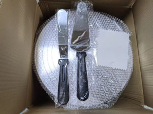 Ensemble de support à gâteau rotatif Affichage de table <span class=keywords><strong>monté</strong></span> sur table tournante pour la décoration de gâteaux Outils de gâteau essentiels - Product Image 2