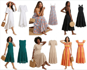 Vestidos de Verano con Encaje Calado, Elegantes Vestidos para Mujer, Entrega de Estilos Variados al Azar - Product Image 1