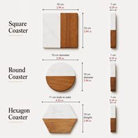 Sous-verres en marbre et en bois à prix d'usine, cadeau personnalisé gravé de qualité supérieure pour mariage, Noël, ou cadeau de pendaison de crémaillère