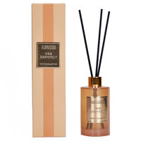 Diffuseur de parfum à roseaux d'huiles essentielles de luxe 200 ml, pot en verre coloré, marque privée, diffuseur d'arômes, idéal pour la décoration de la maison, coffret cadeau