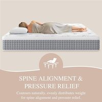 Matelas de lit à ressorts ensachés en mousse à mémoire de forme compressé pour la nuit, tailles double, queen et king, vente en gros
